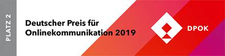 Deutscher Preis für Onlinekommunikation 2019