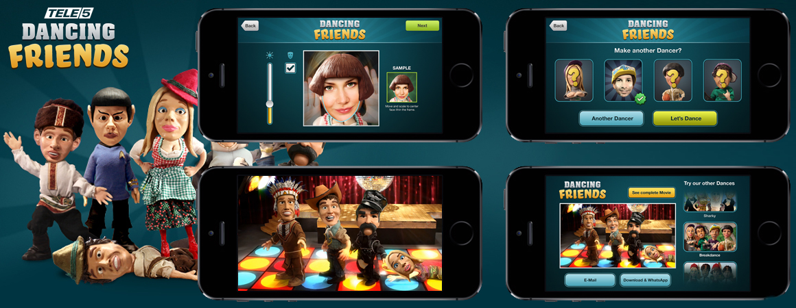 Tele5 – legt mit „Dancing Friends“- eine schwungvolle iPhone-App aufs Parkett