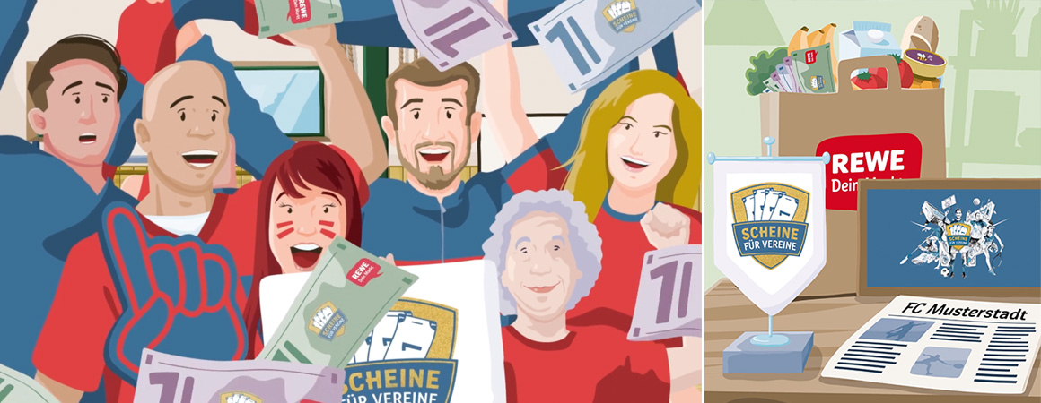 Wonderlandmovies makes REWE and clubs fit:
With the personalized 